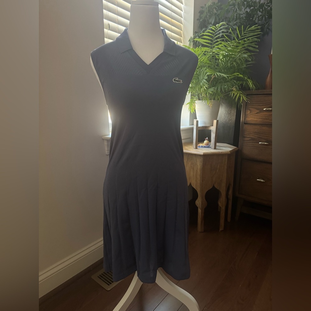 Lacoste Purple Dry Fit Sleeveless Dress